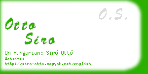 otto siro business card