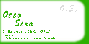 otto siro business card